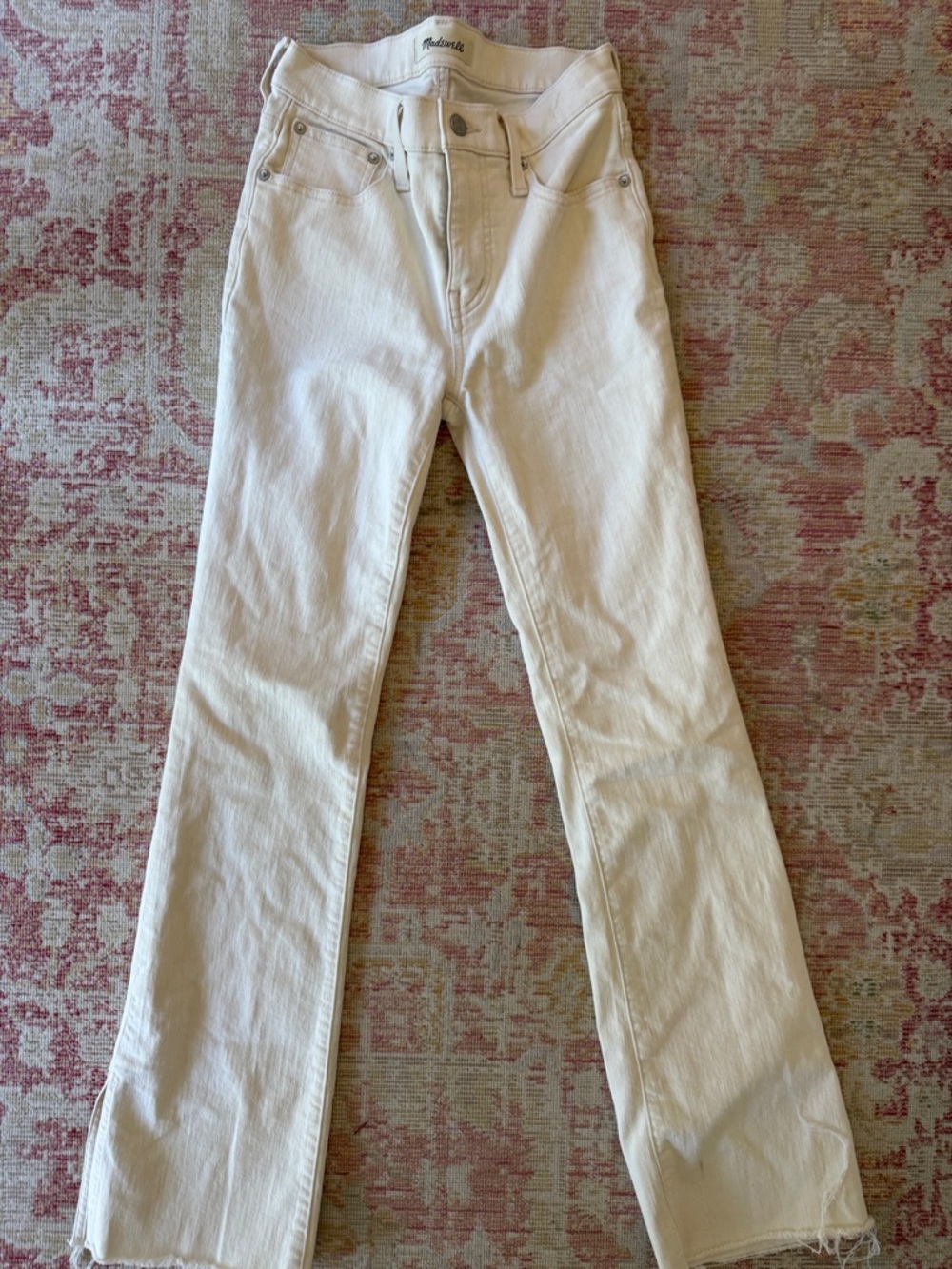 Madewell Cream Flare Jeans